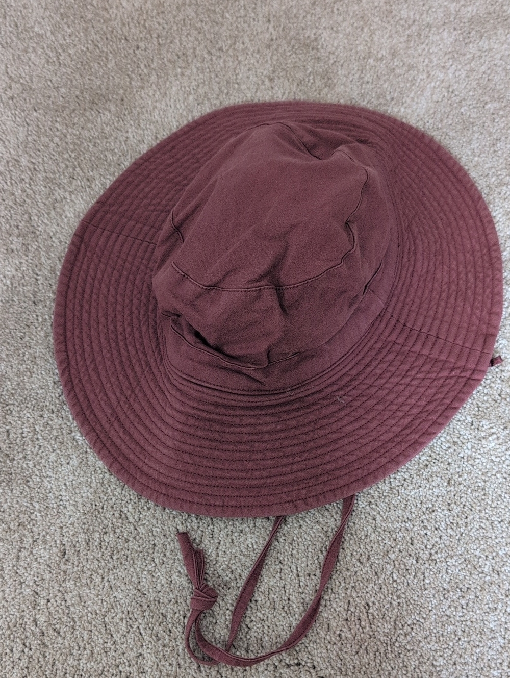 Women's Wide Brim Sun Hat - Wine